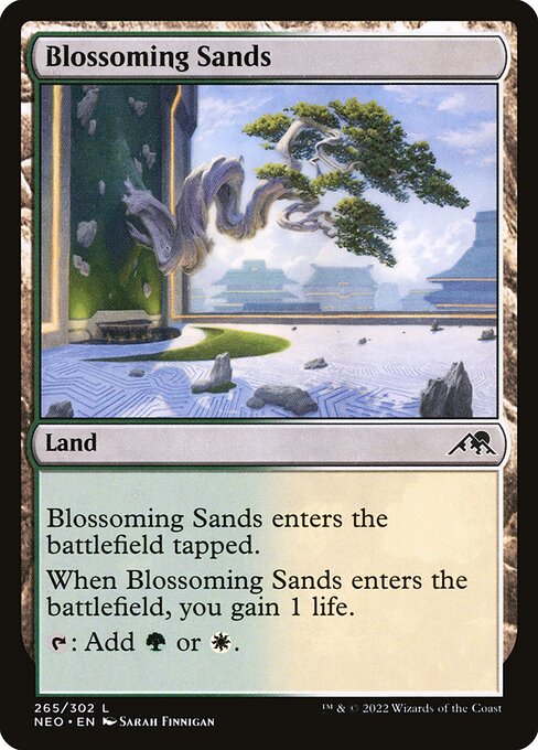 Magic the Gathering Card - Blossoming Sands - MTG Circle