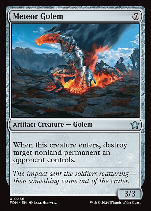 Magic the Gathering Card - Meteor Golem - MTG Circle