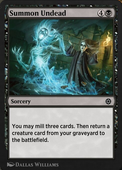 Magic the Gathering Card - Summon Undead - MTG Circle