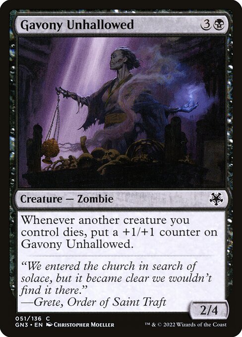 Magic the Gathering Card - Gavony Unhallowed - MTG Circle