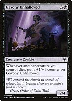 Magic the Gathering Card - Gavony Unhallowed - MTG Circle