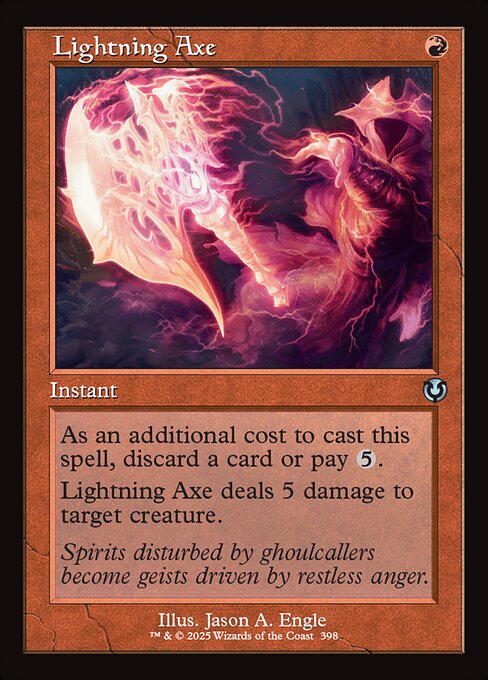 Magic the Gathering Card - Lightning Axe - MTG Circle