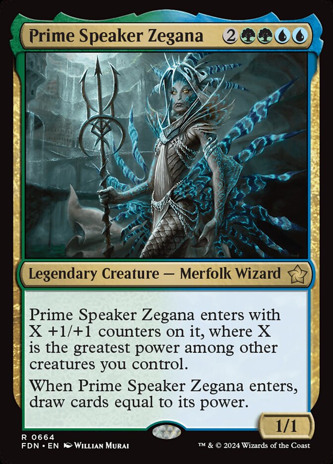 Magic the Gathering Card - Prime Speaker Zegana - MTG Circle