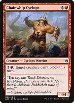 Magic the Gathering Card - Chainwhip Cyclops - MTG Circle