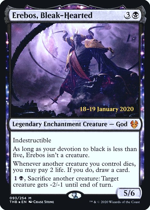 Magic the Gathering Card - Erebos, Bleak-Hearted - MTG Circle