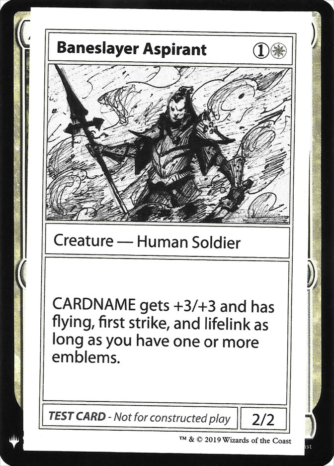 Magic the Gathering Card - Baneslayer Aspirant - MTG Circle