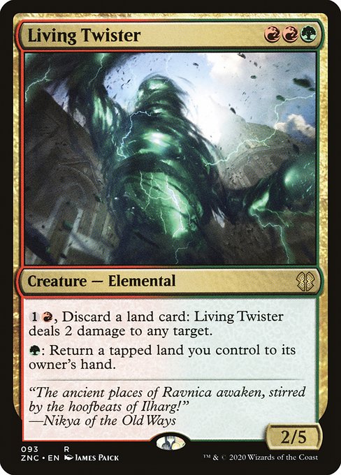 Magic the Gathering Card - Living Twister - MTG Circle