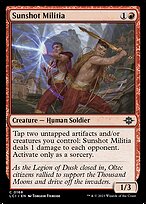 Magic the Gathering Card - Sunshot Militia - MTG Circle