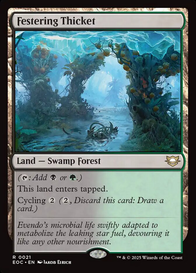 Magic the Gathering Card - Festering Thicket - MTG Circle