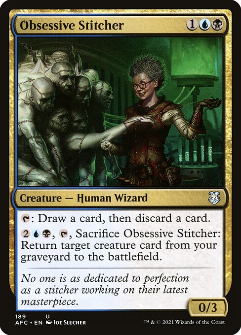 Magic the Gathering Card - Obsessive Stitcher - MTG Circle