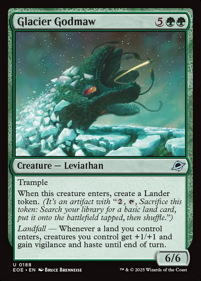Magic the Gathering Card - Glacier Godmaw - MTG Circle