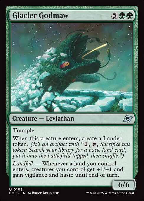 Magic the Gathering Card - Glacier Godmaw - MTG Circle