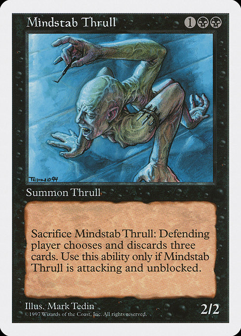 Magic the Gathering Card - Mindstab Thrull - MTG Circle