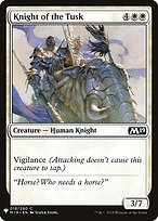 Magic the Gathering Card - Knight of the Tusk - MTG Circle
