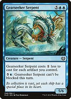 Magic the Gathering Card - Gearseeker Serpent - MTG Circle