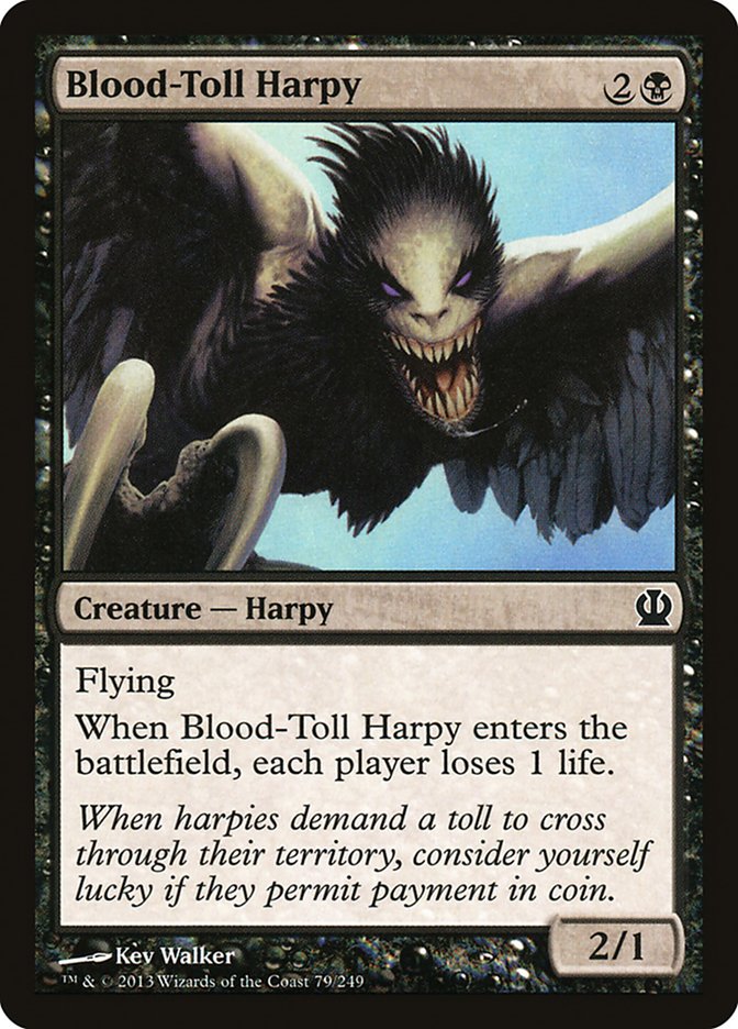 Magic the Gathering Card - Blood-Toll Harpy - MTG Circle