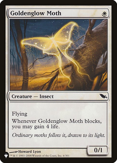 Magic the Gathering Card - Goldenglow Moth - MTG Circle