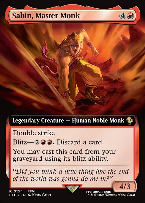 Magic the Gathering Card - Sabin, Master Monk - MTG Circle