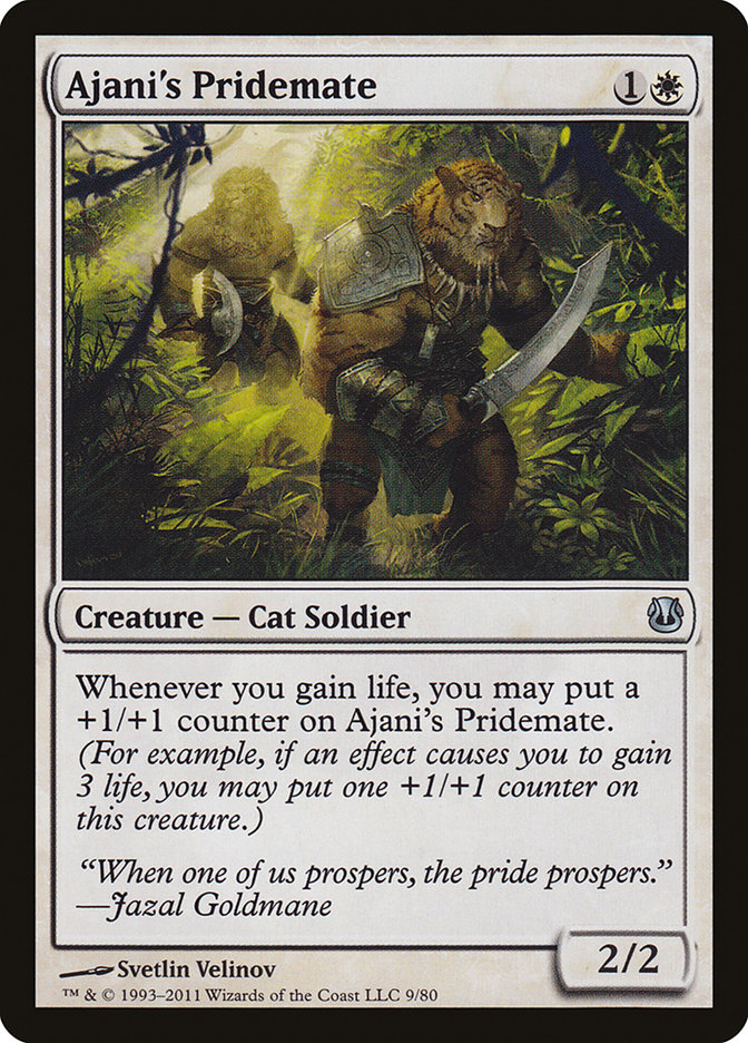 Magic the Gathering Card - Ajani's Pridemate - MTG Circle