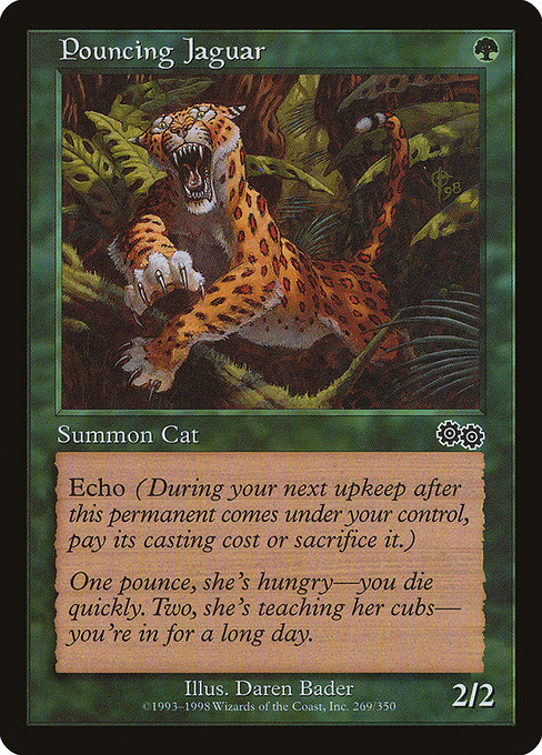 Magic the Gathering Card - Pouncing Jaguar - MTG Circle