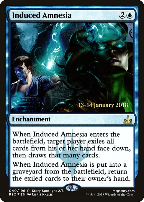 Magic the Gathering Card - Induced Amnesia - MTG Circle