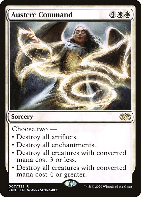 Magic the Gathering Card - Austere Command - MTG Circle