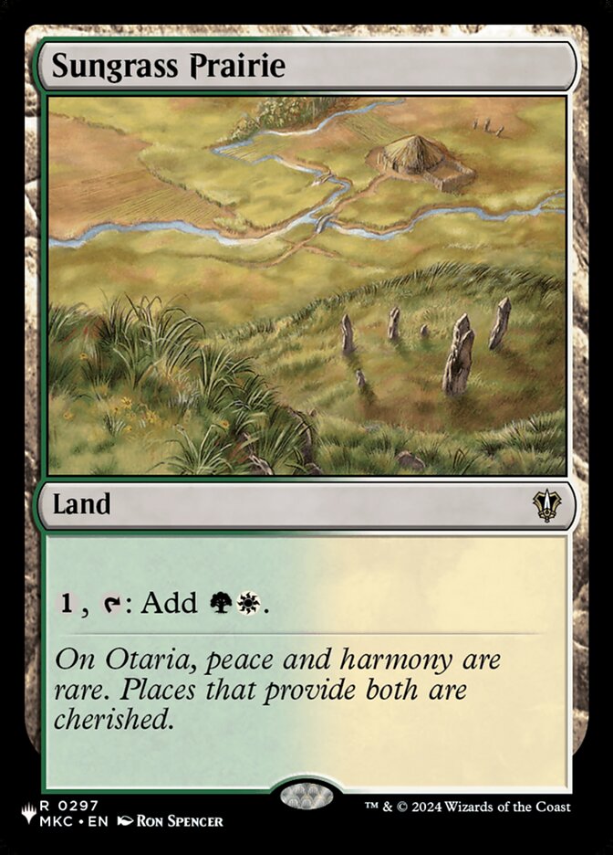Magic the Gathering Card - Sungrass Prairie - MTG Circle