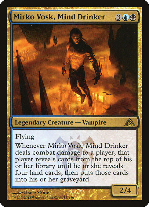 Magic the Gathering Card - Mirko Vosk, Mind Drinker - MTG Circle