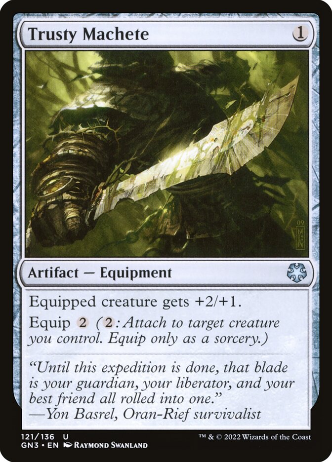 Magic the Gathering Card - Trusty Machete - MTG Circle