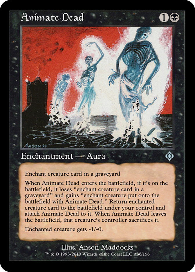 Magic the Gathering Card - Animate Dead - MTG Circle