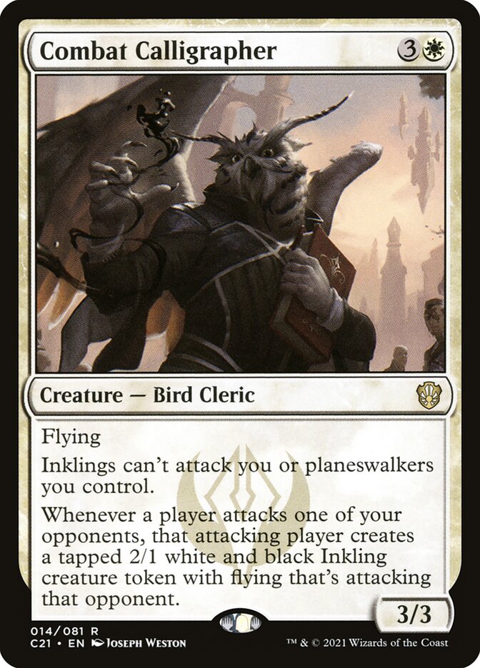 Magic the Gathering Card - Combat Calligrapher - MTG Circle