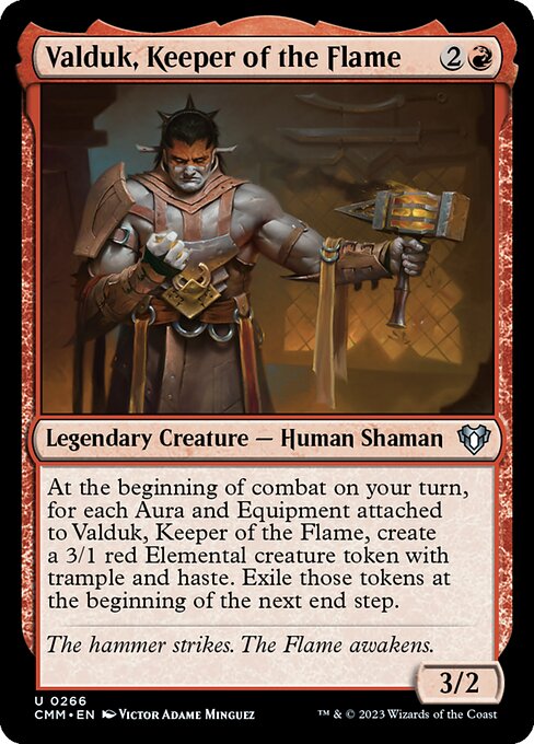 Magic the Gathering Card - Valduk, Keeper of the Flame - MTG Circle