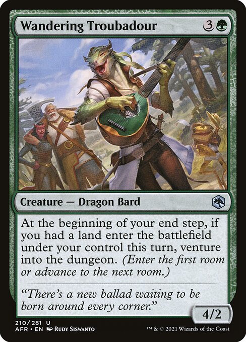 Magic the Gathering Card - Wandering Troubadour - MTG Circle