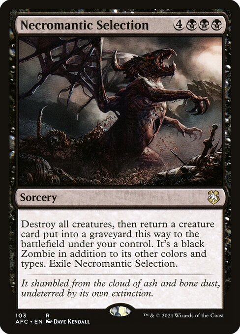 Magic the Gathering Card - Necromantic Selection - MTG Circle