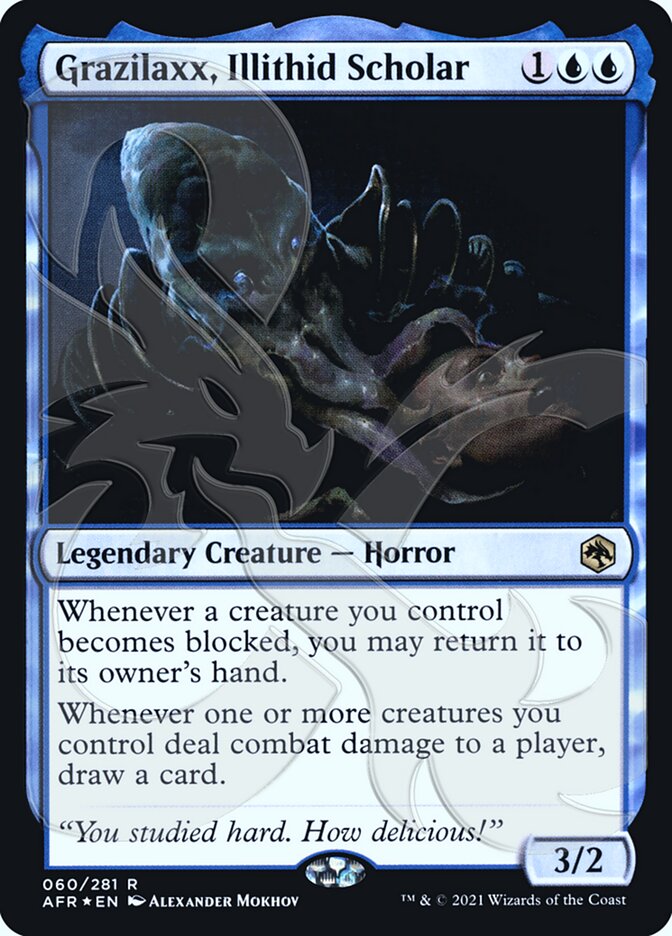 Magic the Gathering Card - Grazilaxx, Illithid Scholar - MTG Circle