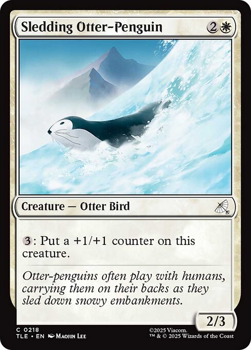 Magic the Gathering Card - Sledding Otter-Penguin - MTG Circle