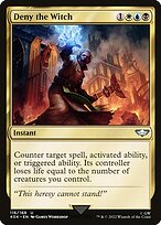 Magic the Gathering Card - Deny the Witch - MTG Circle