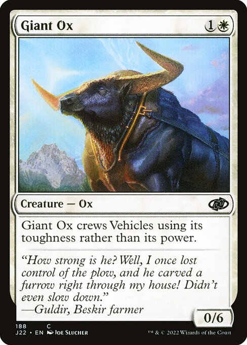 Magic the Gathering Card - Giant Ox - MTG Circle