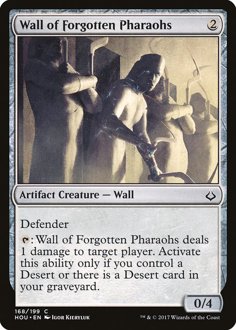 Magic the Gathering Card - Wall of Forgotten Pharaohs - MTG Circle