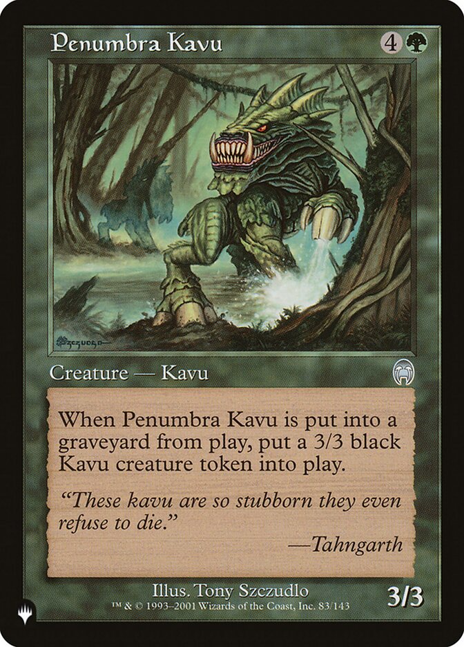 Magic the Gathering Card - Penumbra Kavu - MTG Circle