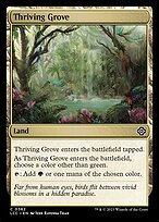 Magic the Gathering Card - Thriving Grove - MTG Circle