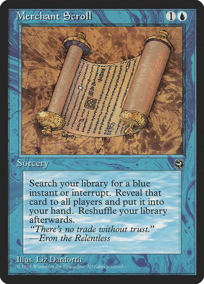 Magic the Gathering Card - Merchant Scroll - MTG Circle