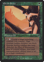 Magic the Gathering Card - Elvish Scout - MTG Circle