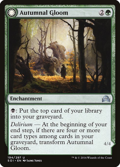 Magic the Gathering Card - Autumnal Gloom - MTG Circle