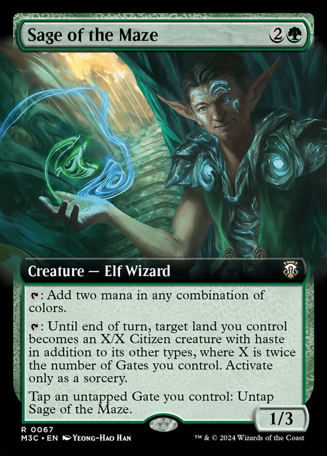 Magic the Gathering Card - Sage of the Maze - MTG Circle