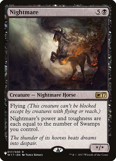 Magic the Gathering Card - Nightmare - MTG Circle