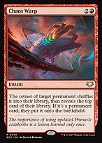 Magic the Gathering Card - Chaos Warp - MTG Circle