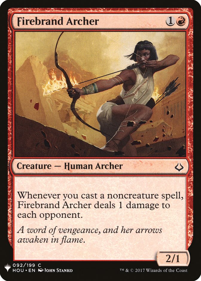 Magic the Gathering Card - Firebrand Archer - MTG Circle