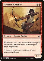 Magic the Gathering Card - Firebrand Archer - MTG Circle
