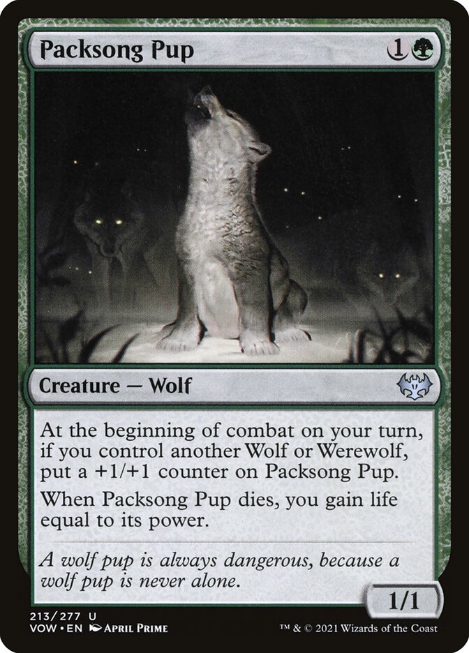 Magic the Gathering Card - Packsong Pup - MTG Circle